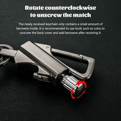 1-3Pack Permanent Match Infinity Lighter with Multitool Keychain Bottle Opener –