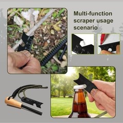 Fire Starter Kit with Ferro Rod & Tinder – Easy Survival Fire Starter for