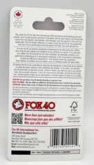 Fox 40 Classic Official Pealess Whistle with Break Away Lanyard (Black) NEW