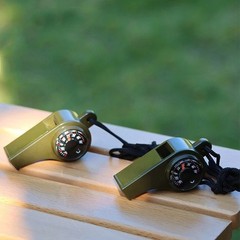 Outdoor Whistle Plastic Multi-functional Three-in-one Whistle Life-saving Whistl