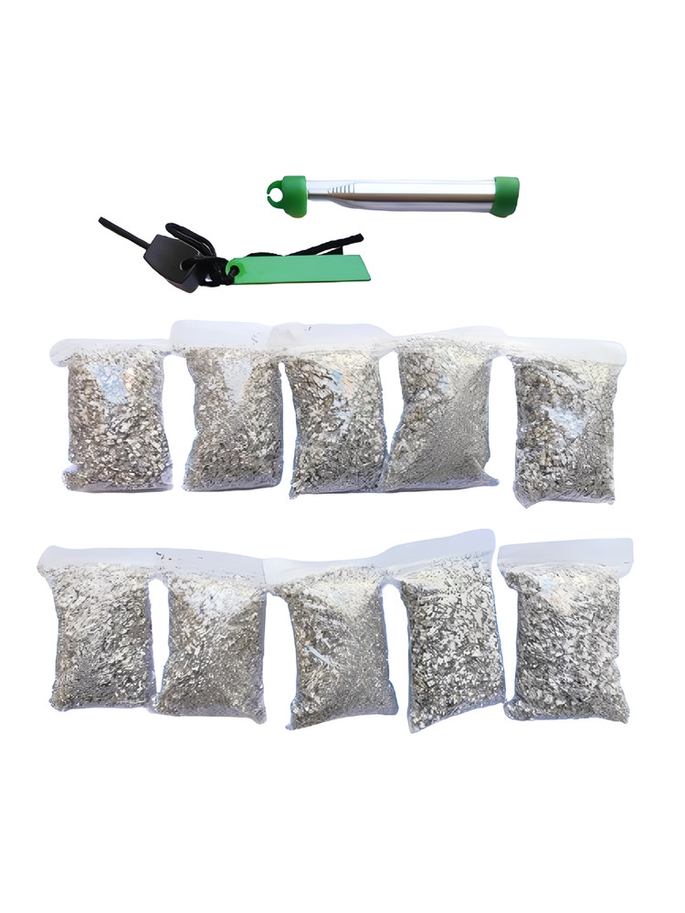 Emergency Fire Starter 10 Bag Magnesium Ferro Rod Fire Blower For Camping Hiking