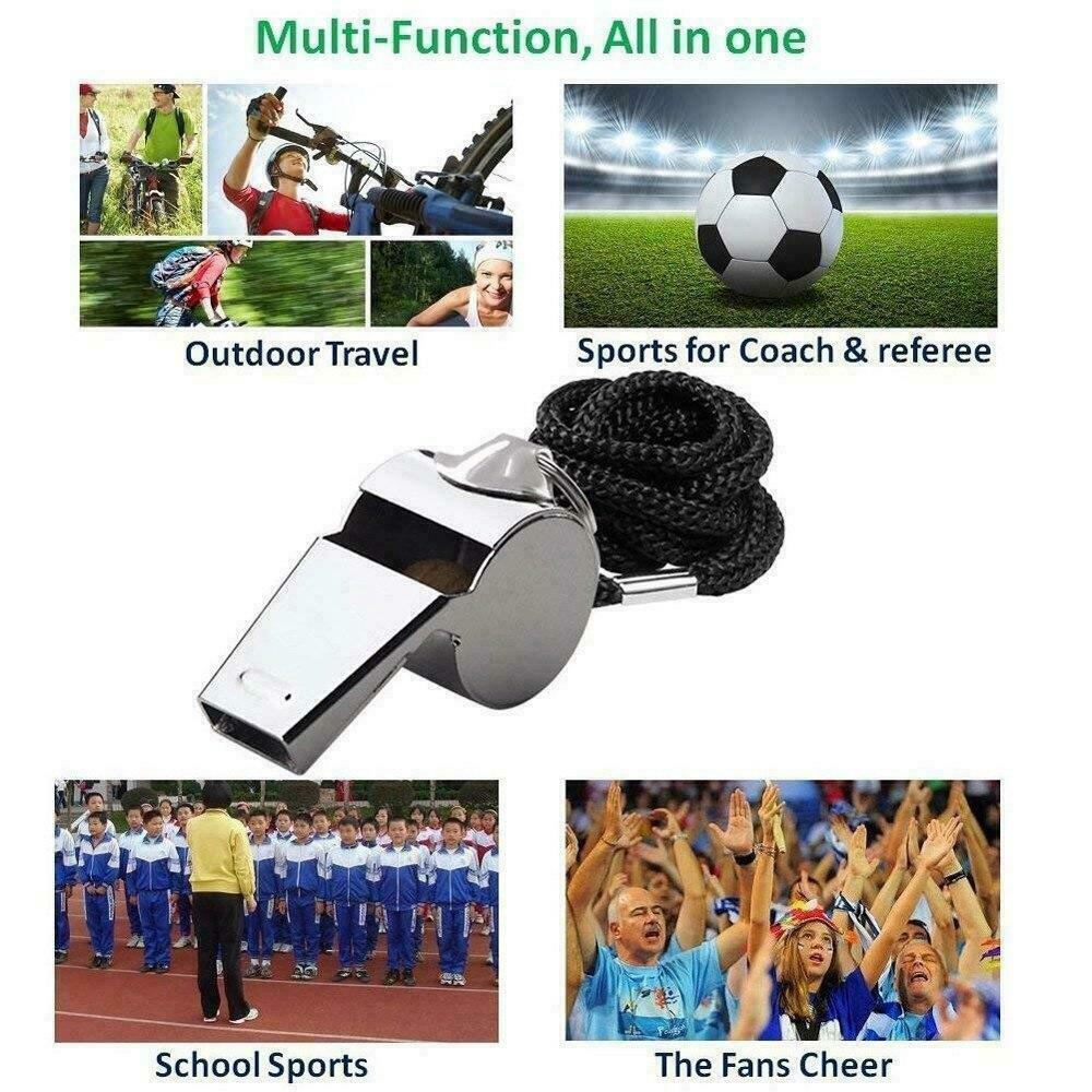 1 Pc Sport Soccer Football Metal Referee Whistle for Training Emergency Survival