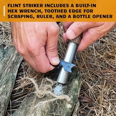 Ferro Rod Fire Starter Kit | Flint And Steel Striker| Waterproof Magnesium Farro