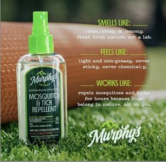 2 Pack Murphy’s Naturals Lemon Eucalyptus Oil Insect Repellent 4oz NEW