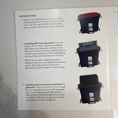 4Patriots EMP Protection Shielding Bag For Electronics Size XL 30X28 Lion Energy