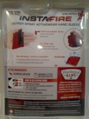 INSTAFIRE BLUE DEFENSE PEPPER SPRAY 1/2OZ WITH SWEATPROOF HAND SLEEVE Last One