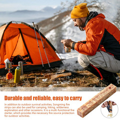 2Pcs Pure Natural Ignition Matches Pine Wood Kindling Matches Outdoor Fire Makin