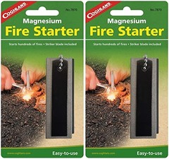Coghlan’s Magnesium Fire Starter With Flint Striker – Starts Hundreds Of Fires