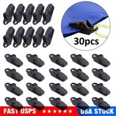 30Pcs Tarp Clips Locking Awning Clamp Snap Hangers Survival Emergency Heavy Duty