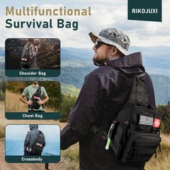 262Pcs Survival Kit Gear, First Aid Pouch, Emergency Tent, Axe & Shovel, Bug Out