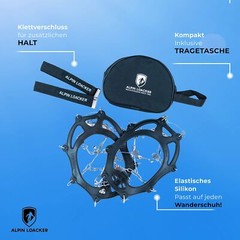 Grödel for Snowshoes I Lightweight Crampons for Mountaineering Boots I Shoe Claws and…