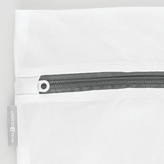 iDesign Mesh Laundry Bags with Built in Zipper for Combo Set, Set of 2
