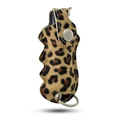 Pepper Defense Maximum Strength Pepper Spray Leopard Finger Grip Holster