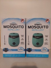 2-PACK THERMACELL MOSQUITO REPELLENT E-Series RECHARGEABLE GREEN WITH REFILL