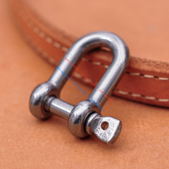 5X Solid 304 Stainless Steel U Style Shackle Buckle Clasp For Paracord Bracelet