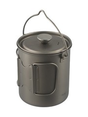 Titanium Camping Coffee Pot Lightweight and Rust resistant 750ml Capacity