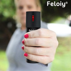 5 Bottles Feloiy 2oz Black Flip Top Safety Lock Pepper Spray For Self Defense