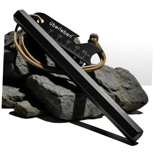 ü | Hexå Ferro Rod Fire Starter Survival Tool – Up to 20,000 Strikes, 6-Inch