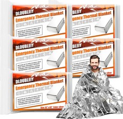 5-Pack Emergency Thermal Blankets, Heavy Duty Mylar Space Blanket with Ultimate