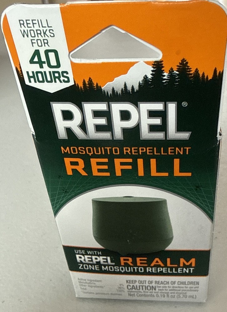 Repel Realm Mosquito Repellent Refill 40 Hour Unscented New In Box