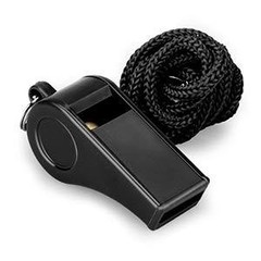 Whistle, 2 Packs Plastic Sports Whistles with Lanyard, Loud Crisp Sound Whistle