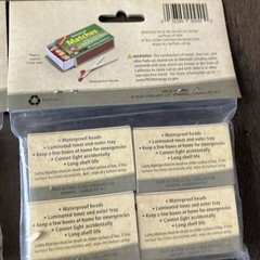 Lot Of 2 Packs Coghlans Waterproof Matches, Waterproof Striker Outdoors Model