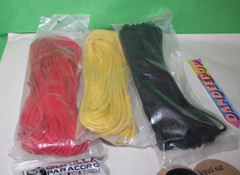 Paracord Gorilla Type III Commercial 550 Cord Red Yellow Black Plus Extras