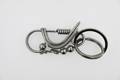 Stainless Steel keychain Handicraft Key Ring Car Keyring