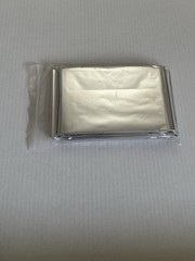 One Emergency Mylar Thermal Blanket NIP 84×52 Silver
