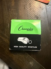 Champion Sports #601 Multi-Pack High Quality Metal Whistles – 1 Dozen
