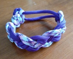 Handmade Carrick Bend Paracord Bracelet Adjustable 5 1/2″ – 6 1/2″ made in USA