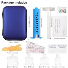 Emergency Snake Bite & Bee Sting Kit – Venom Extractor Suction Pump for First Ai
