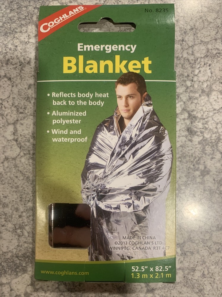 2 Packs Coghlans Emergency Blanket Hiking Camping Survival