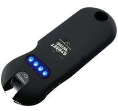 SMART POLICE MINI Stun Gun Flashlight QUICK RELEASE battery meter RECHARGEABLE