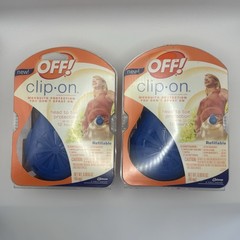 OFF Clip-On Mosquito Repellent Fan 2 Pack New Sealed NOS 2008 Refillable