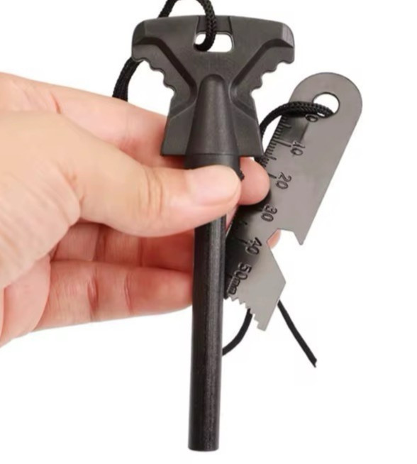 Ferro Rod Fire Starter Flint Steel Striker Survival Camping Outdoor Tool