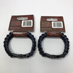 Secureline 550 lb. Large Military Grade Paracord Survival Bracelet Lot Of 2 New