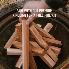 Wildwick Firestarters – Easy to Light, Odorless, Weatherproof & Long Burning