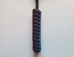 Frozen State Cords Stud Knife Lanyard 550 Paracord Maroon & Blue UV Reactive