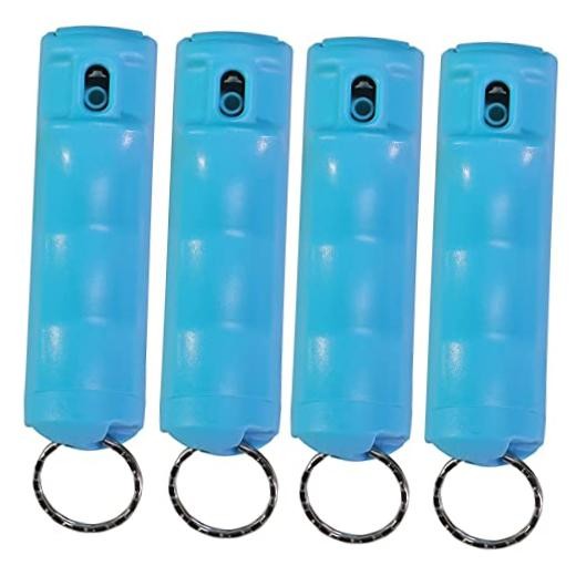 Vexor Police Strength Pepper Spray, Flip-Top Finger Grip, 20+ Shots, 10 Teal