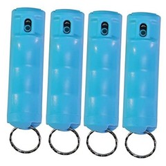 Vexor Police Strength Pepper Spray, Flip-Top Finger Grip, 20+ Shots, 10 Teal