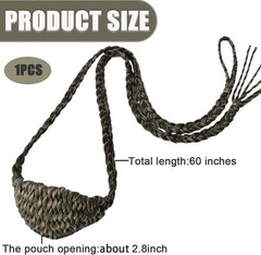 Paracord Balearic Shepherd Sling 63 Inch Handcrafted Braided Slingshot