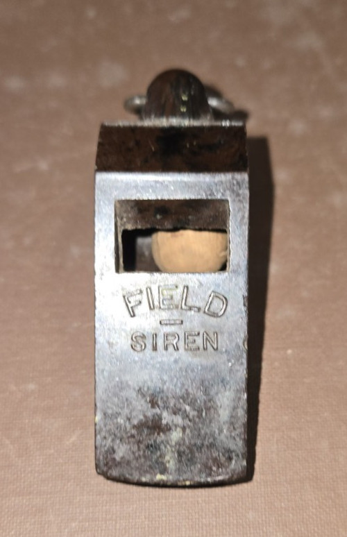 1940-50s FIELD SIREN Brown Bakelite Whistle