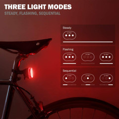 Bike Lights, Super Bright with 5 LED Bike Headlight & 3 LED Rear, Bike Lights fo