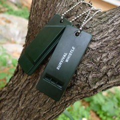 Lot Survival/Sports Whistle 3 tones Keychain Self Defense Security