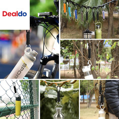 Paracord Keychain for Men Women Paracord Carabiner Backpack Keychain with Alumin