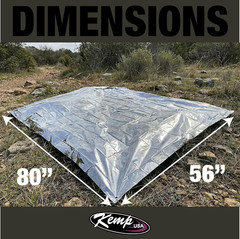 Kemp USA emergency mylar blanket pack of 25, lightweight survival gear