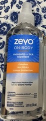 Zevo Mosquito Tick Repellent Bug Spray Pump Odorless 8 Hour Protection 5.9oz