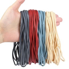 KJAHLAL Large Rubber Bands, 120 Light Beige, wine red, dusty blue ,black gray