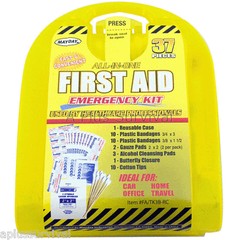 Lot of 12 First Aid Kits – 37 Piece Pocket Sized Emergency Bug Out Bag Survival
